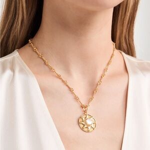 Brinier + Eliza Whitney Necklace Elegant Gold Pendant Necklace